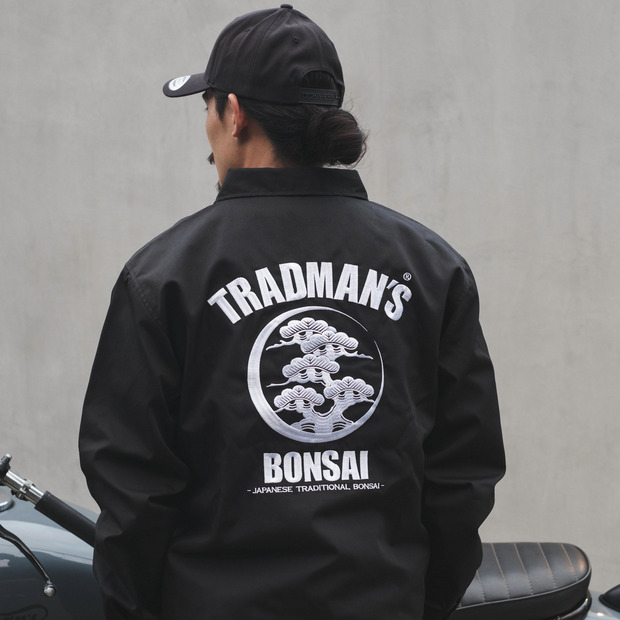 TRAD KAMON TC COACH JKT -BLACK-（刺繍） 詳細画像